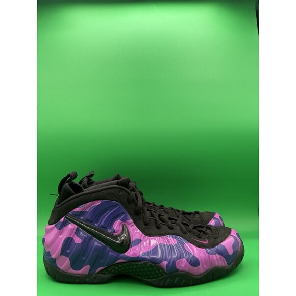 Nike Air Foamposite Pro “Purple Camo” Size 11 No Box (624641-012) - Picture 1 of 7